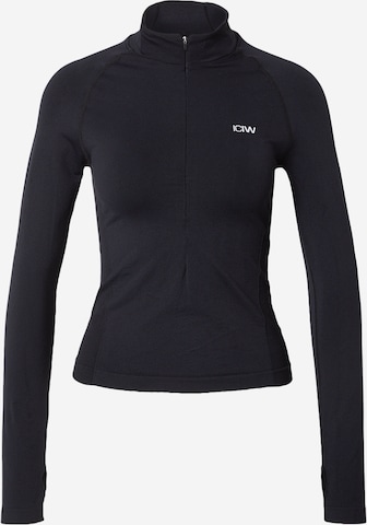 ICANIWILL Toiminnallinen paita 'Define' värissä musta: etupuoli