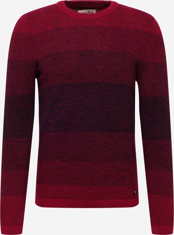 TOM TAILOR DENIM Sweater in Red: front