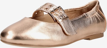 Ballerines à lanières Regarde le Ciel en bronze : devant