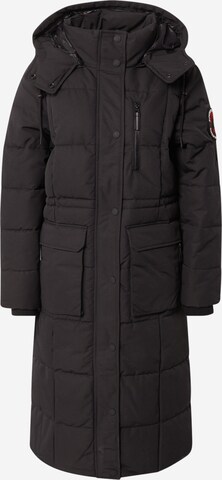Manteau d’hiver 'EVEREST' Superdry en noir : devant