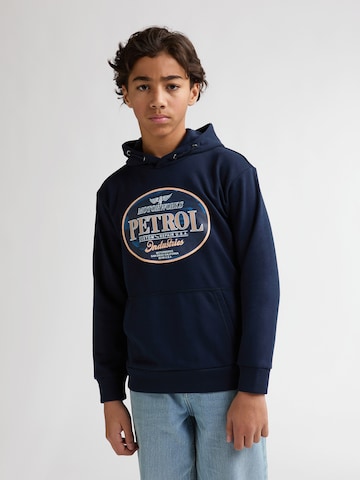 Sweat 'Obregón ' Petrol Industries en bleu : devant