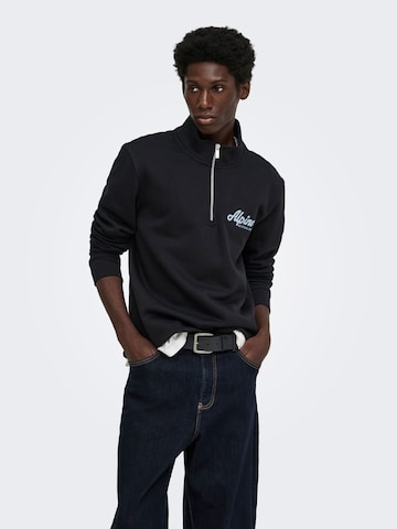 Only & Sons Sweatshirt 'ONSConnor' in Schwarz: Vorderseite