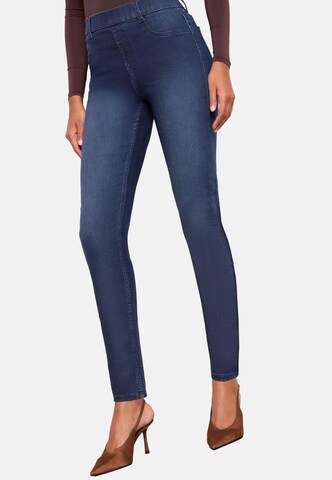 Skinny Jeggings Friends Like These en bleu : devant