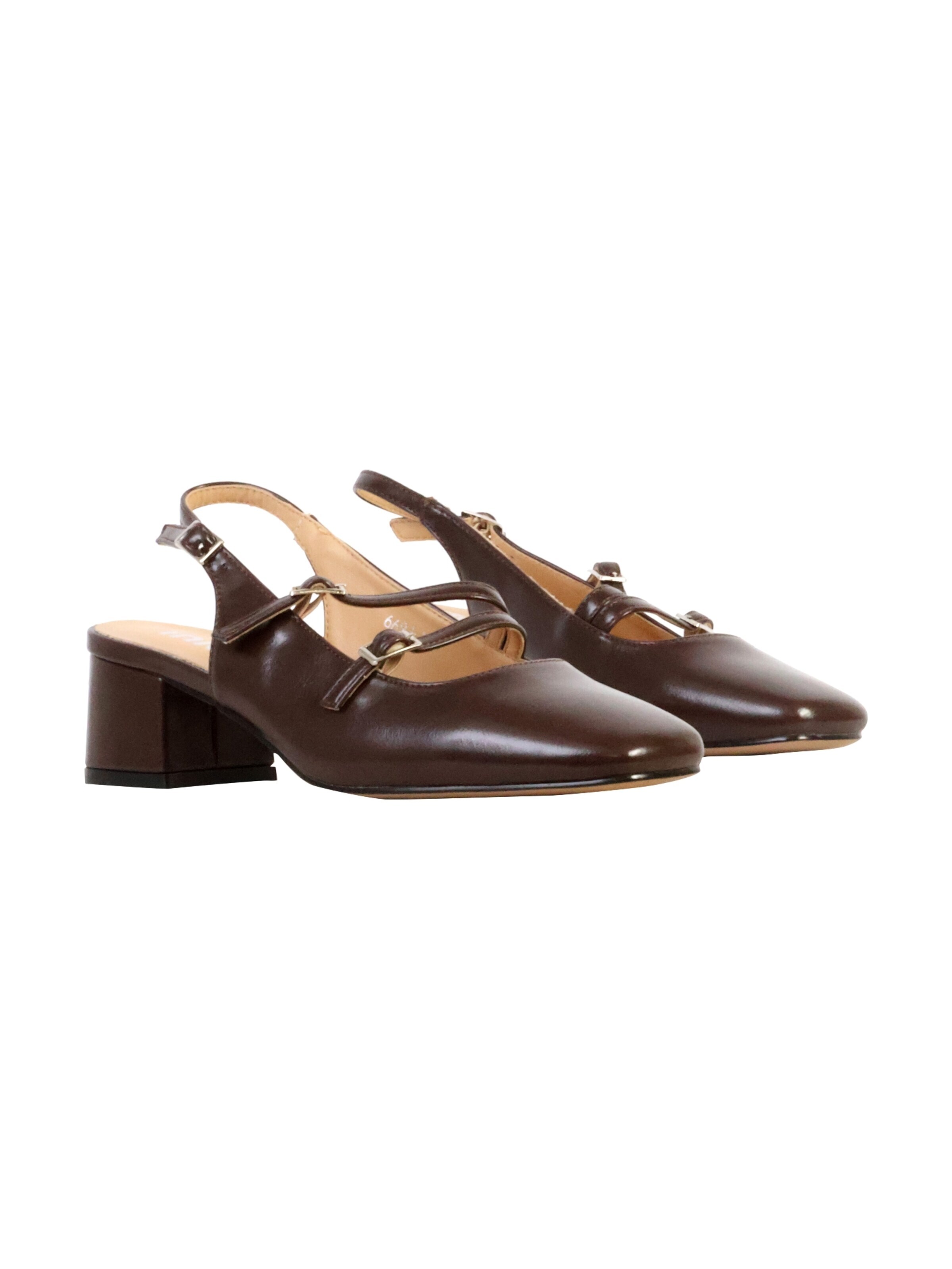 Décolleté 'Pumps mit Riemchen „Inia“' di Super Mode in marrone