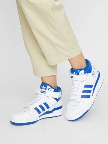 Sneaker înalt 'Forum Mid' de la ADIDAS ORIGINALS pe alb