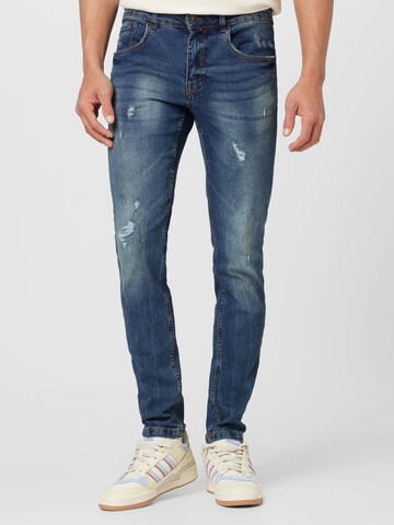 Coupe slim Jean 'Stockholm' Redefined Rebel en bleu : devant