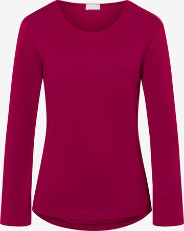 Hanro Longsleeve ' Natural Shirt ' in Rot: predná strana