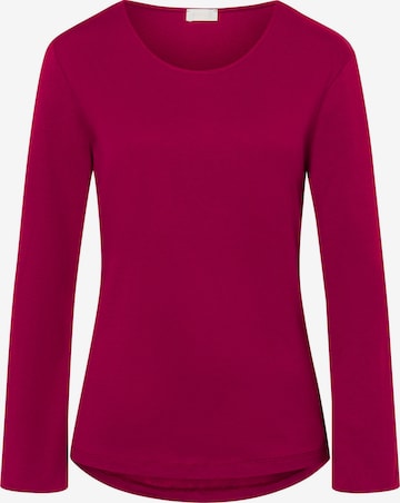 Hanro Longsleeve ' Natural Shirt ' in Rot: predná strana