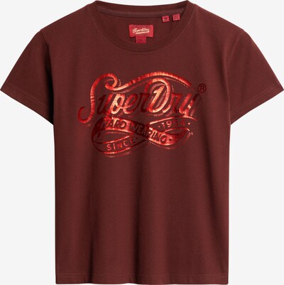 Superdry T-shirt en rouge orangé / merlot, Vue avec produit