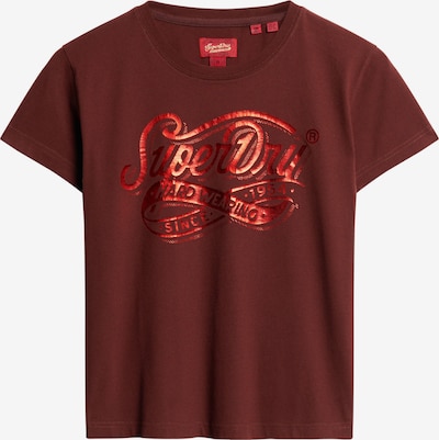 Superdry T-shirt en rouge orangé / merlot, Vue avec produit