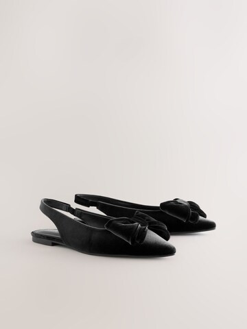 Next Лодочки с открытой пяткой в Черный