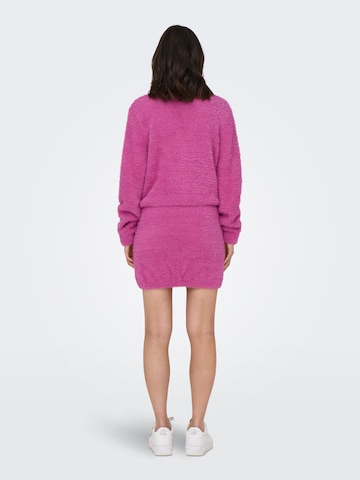 ONLY Gebreid vest 'IGGY' in Roze