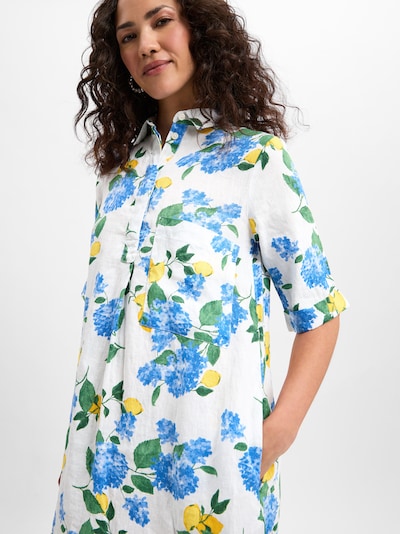 Marie Lund Summer dress in Azure / Yellow / Green / White, Item view