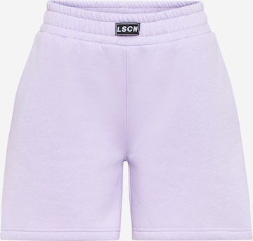 LSCN by LASCANA - regular Pantalón en lila: frente