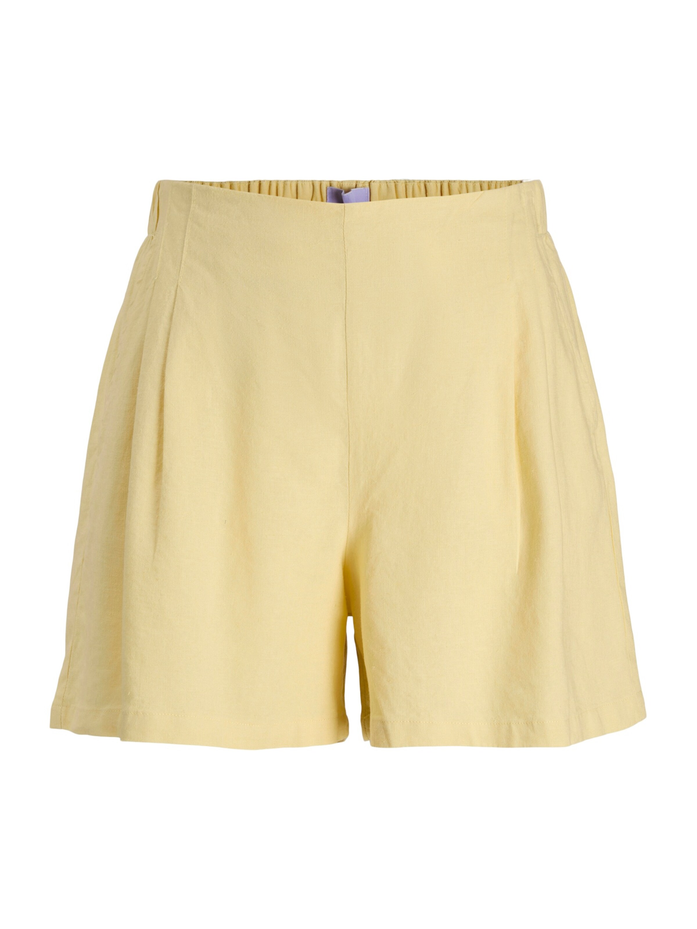 JJXX Wide leg Παντελόνι πλισέ σε κίτρινο: μπροστά