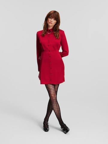 Karl Lagerfeld Shirt Dress in Red