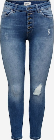 Only Petite Skinny Jeans i blå: forside