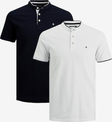 JACK & JONES Shirt 'Paulos Mao' in Blue: front