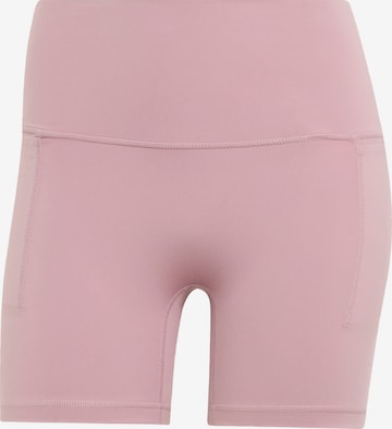 ADIDAS PERFORMANCE Skinny Sportovní kalhoty 'Studio All Me' – pink: přední strana