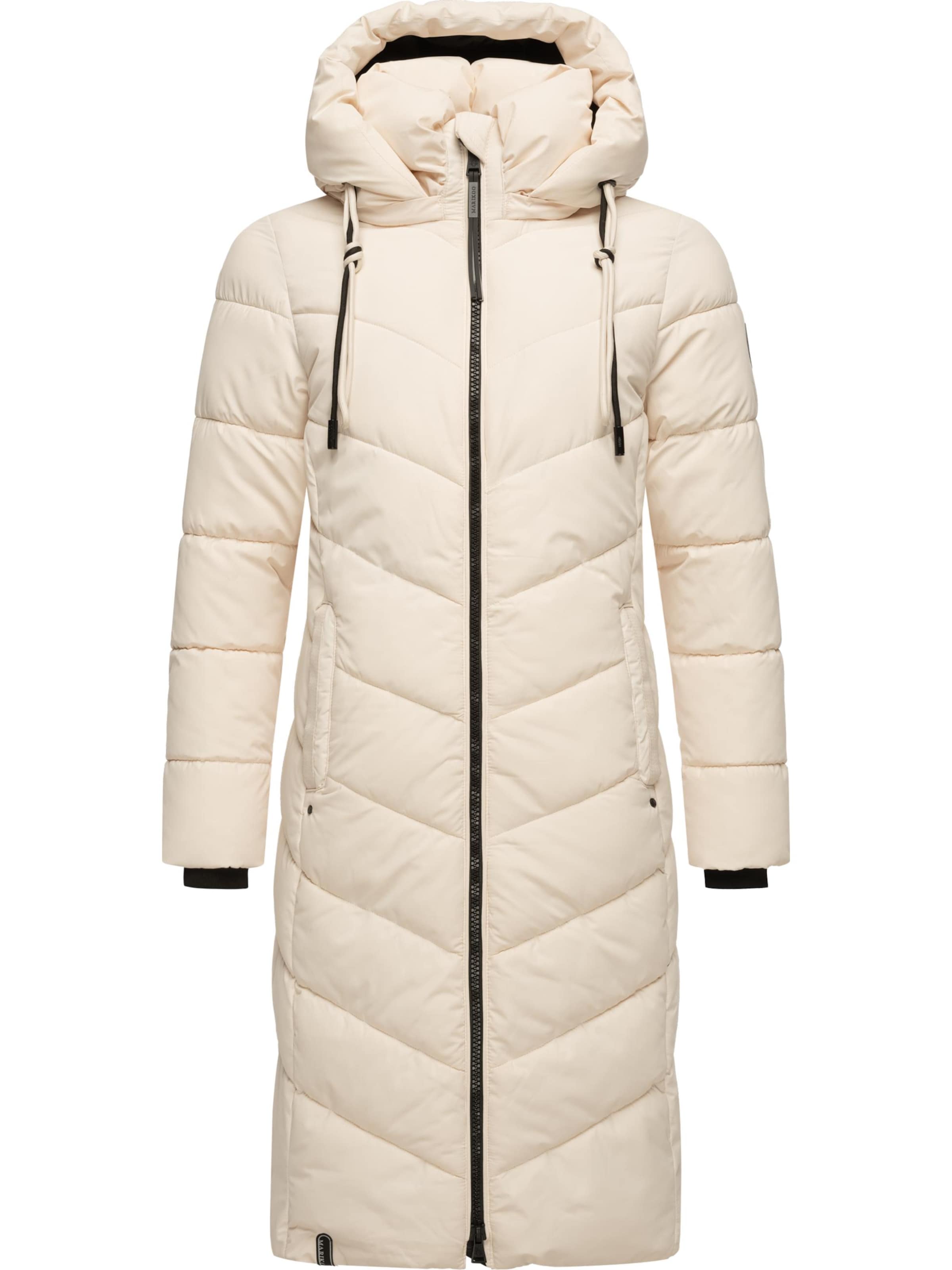 Manteau d’hiver 'Sahnekatzii XIV' MARIKOO en beige : devant