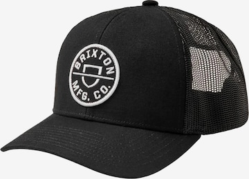 Brixton Cap 'CREST X MP' in Schwarz: predná strana