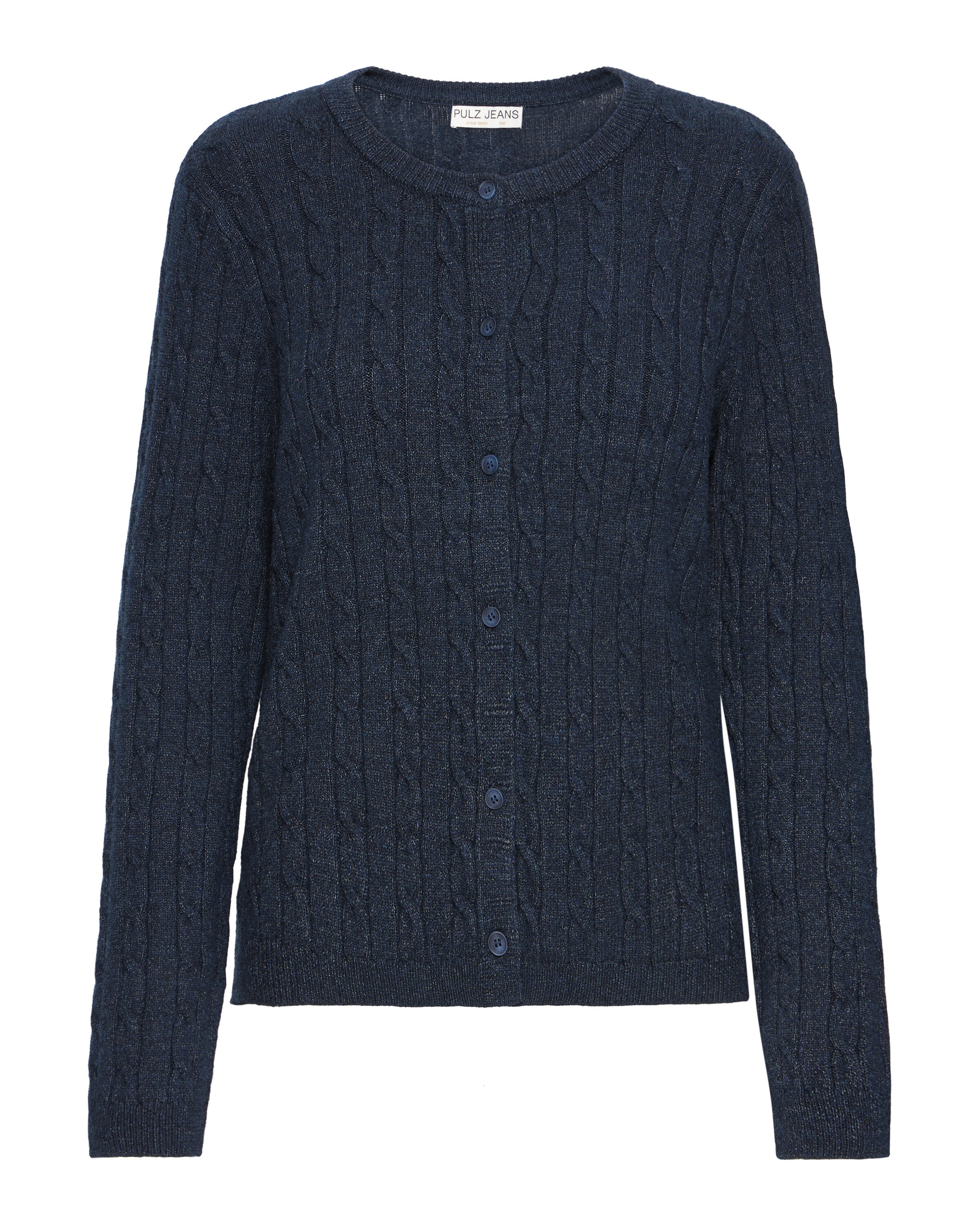 Pulz Knit cardigan 'STEFFI' in Blue: front