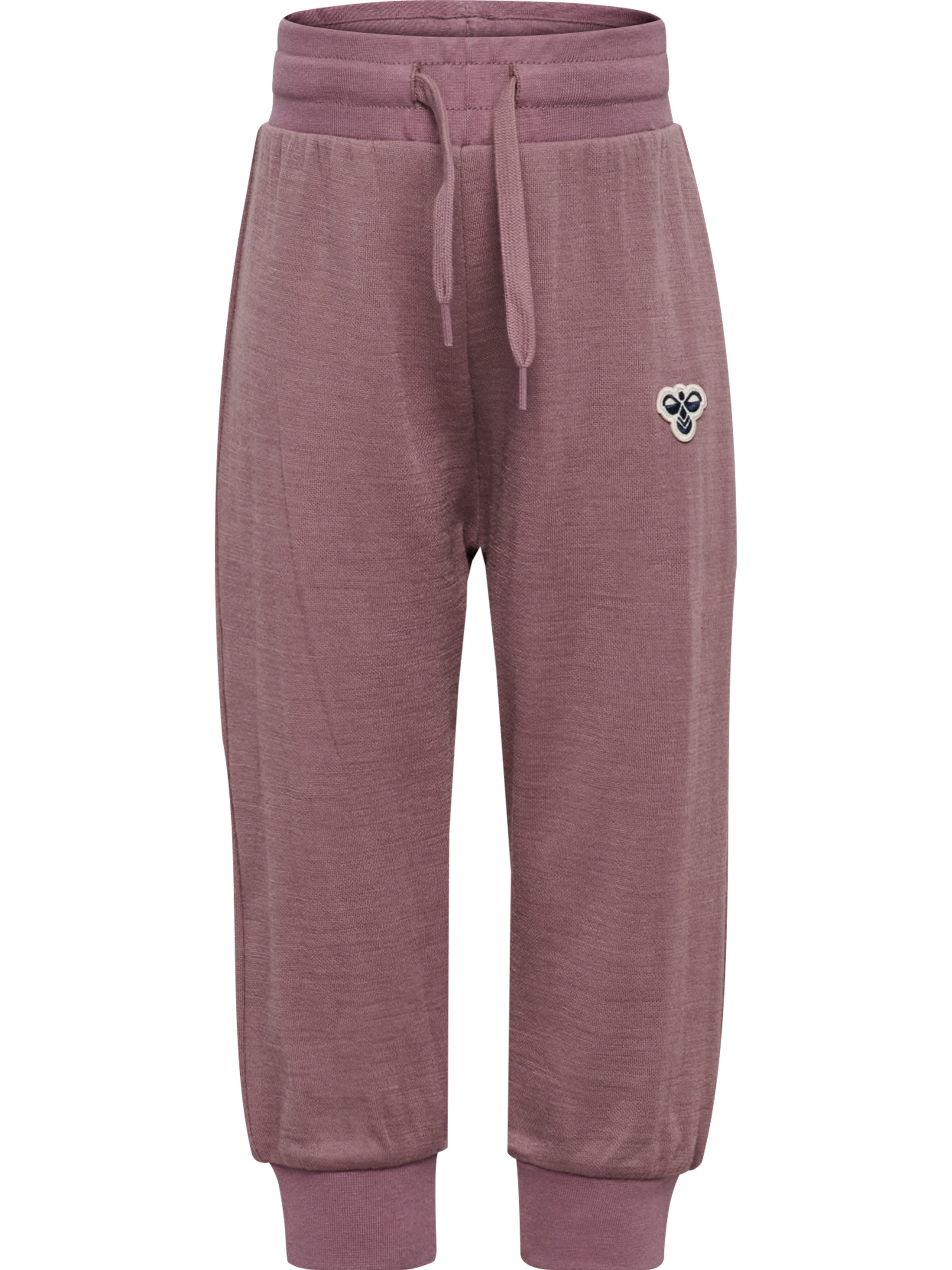 Hummel Tapered Trousers 'Mini' in Purple: front