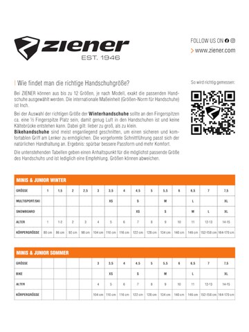 ZIENER Athletic Gloves 'Zi' in Black