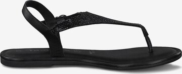 TAMARIS T-Bar Sandals in Black