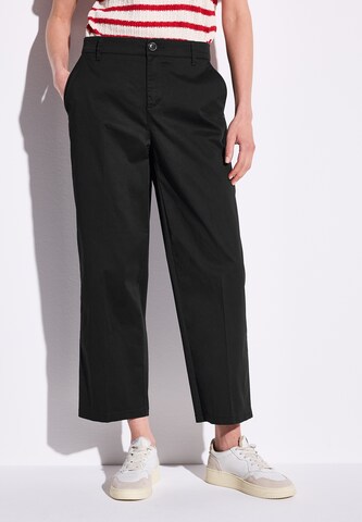 STREET ONE Regular Chino Pants in Black: front