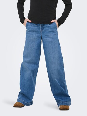 ONLY GIRLS Wide Leg Jeans 'KOGNew' i blå: forside