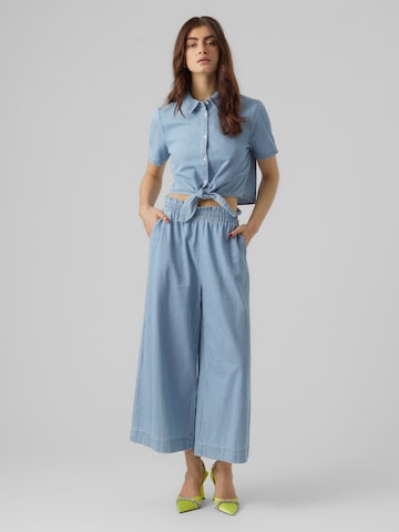 VERO MODA Bluse in Blau