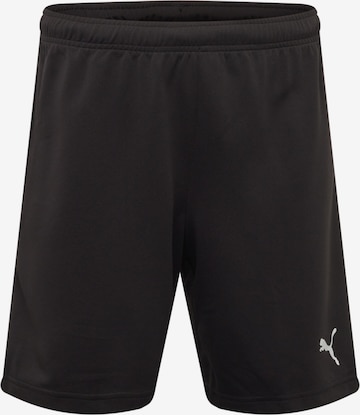 juoda PUMA Sportinės kelnės 'TeamRise': priekis