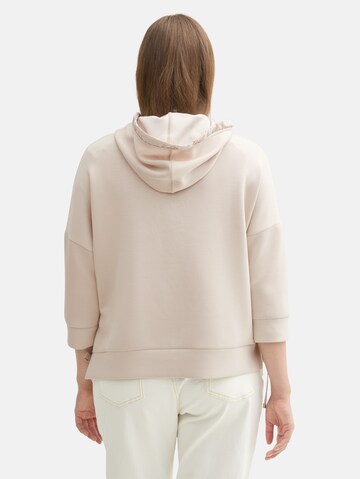 Tom Tailor Women + Zip-Up Hoodie in White