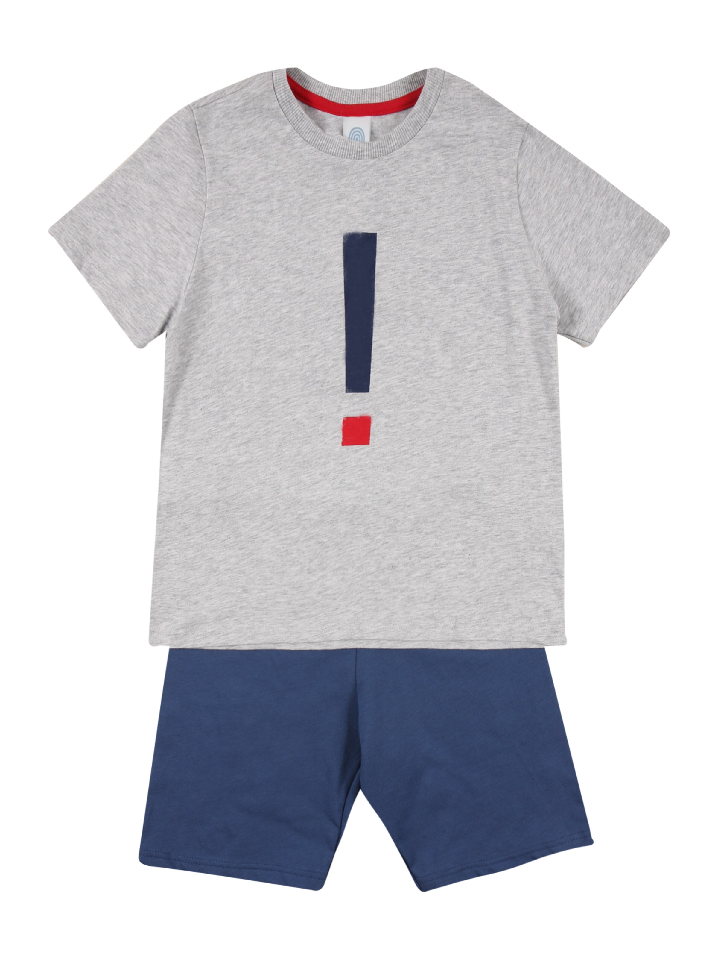 Sanetta Regular Pyjama in Grau: Vorderseite