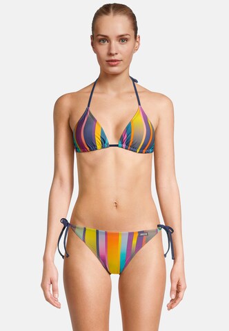 BECO the world of aquasports Triangle Bikini 'Summer Stripes' in Mixed colors: front