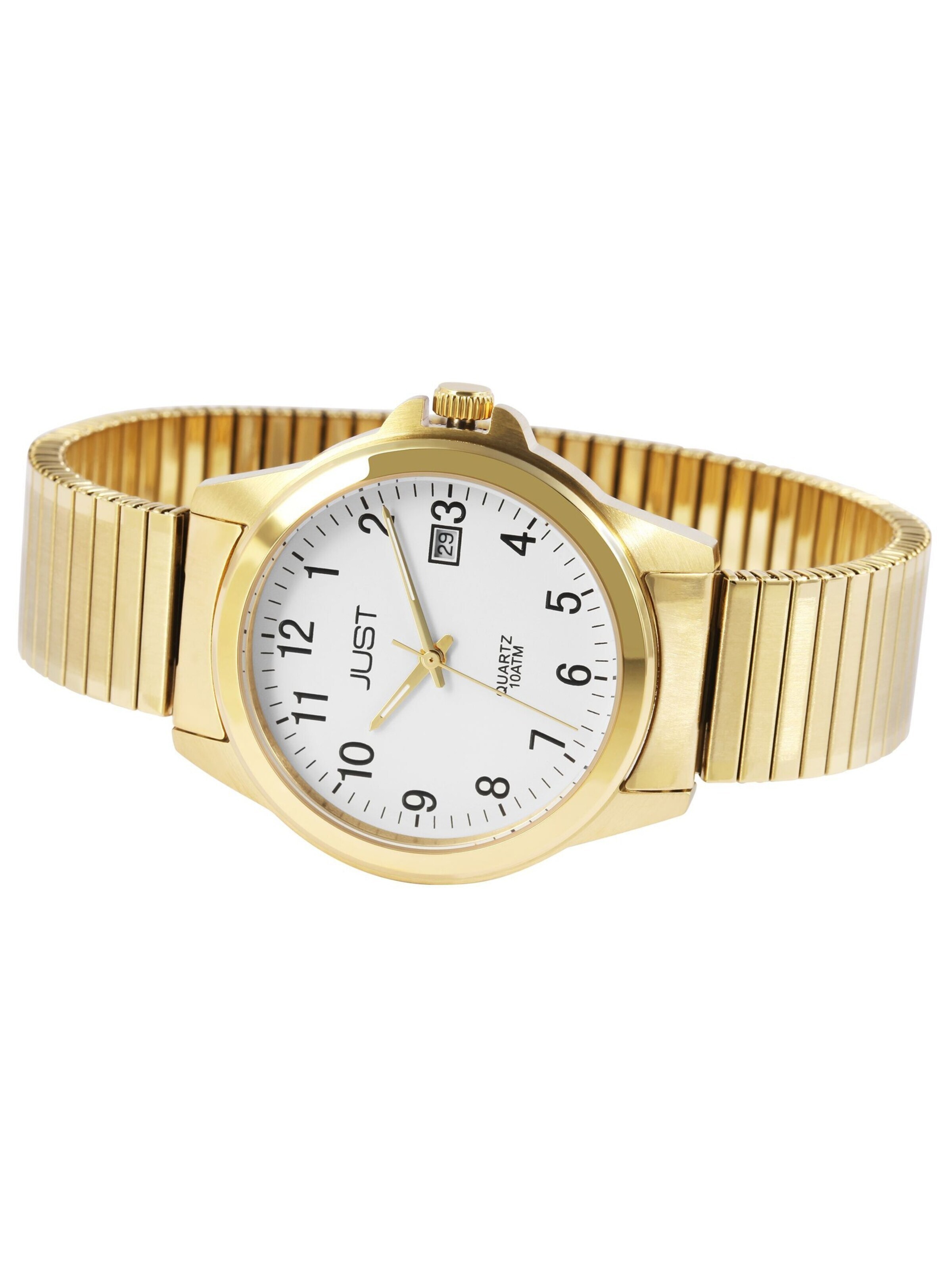 JUST Analog Watch 'Roswin, Datumsanzeige' in Gold