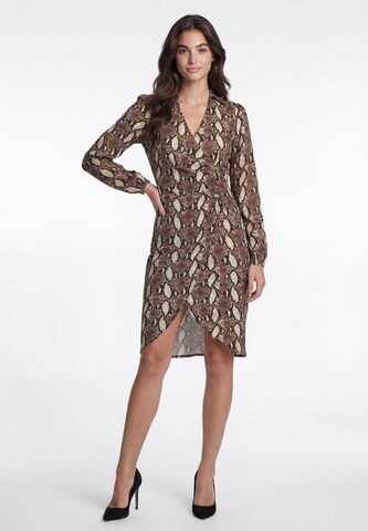 faina - Vestido 'Festive' em verde