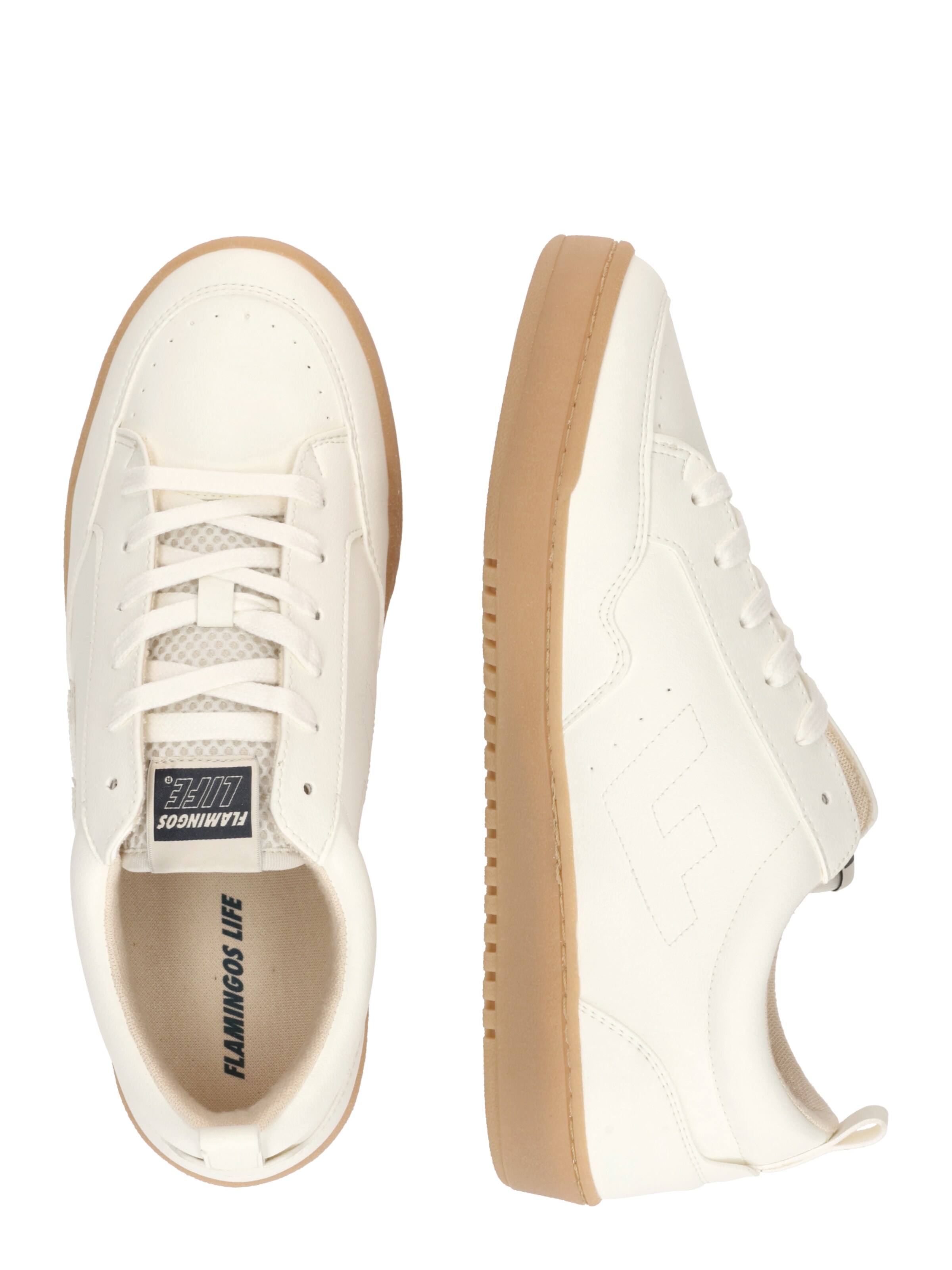 Baskets basses 'Roland V.10' Flamingos Life en beige