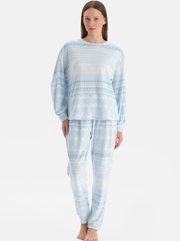 Dagi Пижама в Синий: спереди