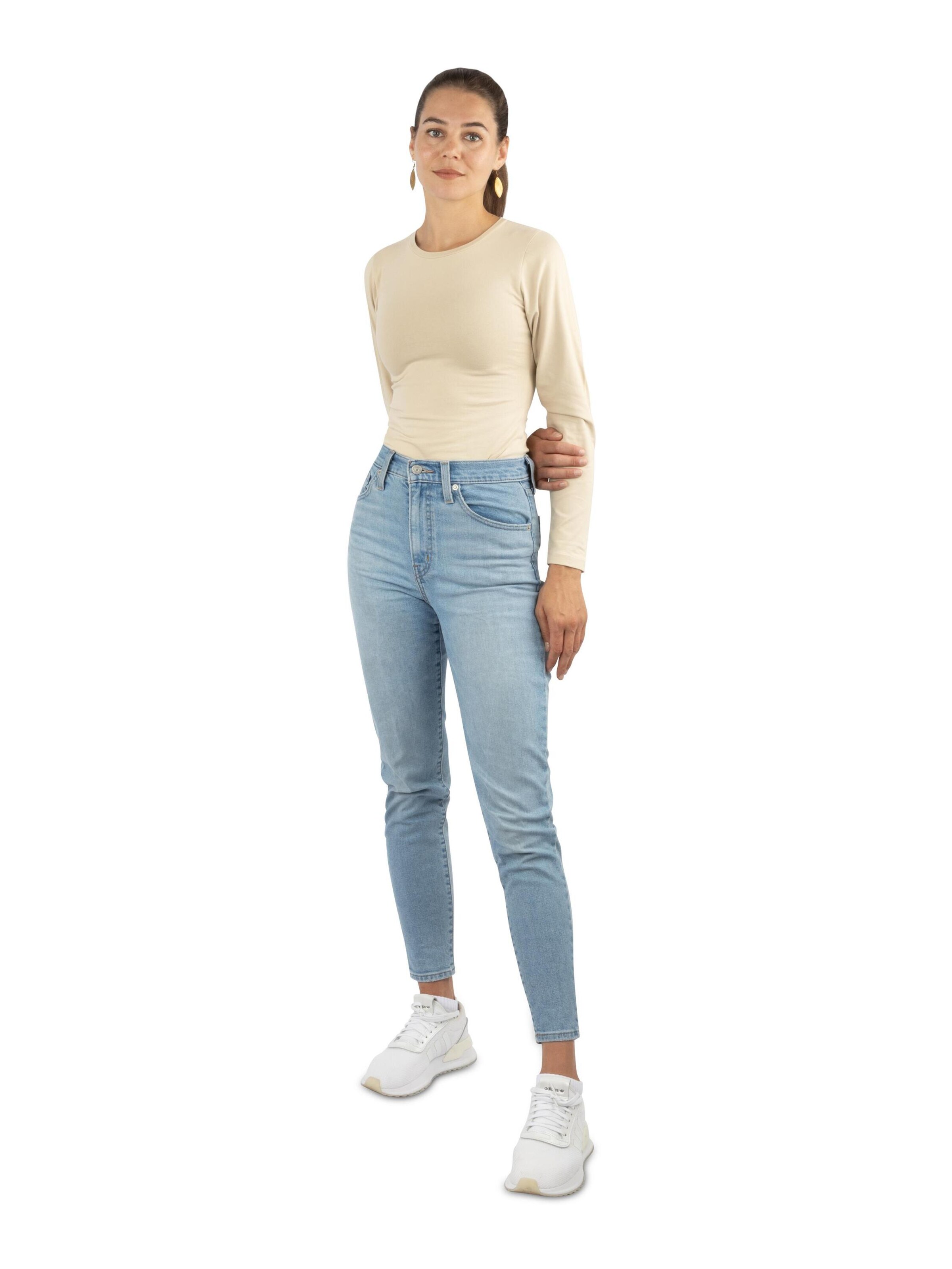 Janice Sweatshirt ' Niska ' in Beige