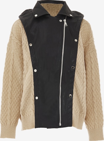 NAEMI - Casaco de malha em bege: frente