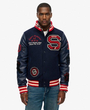 Superdry Tussenjas in Blauw: voorkant