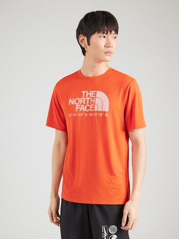 THE NORTH FACE Paita värissä punainen: etupuoli