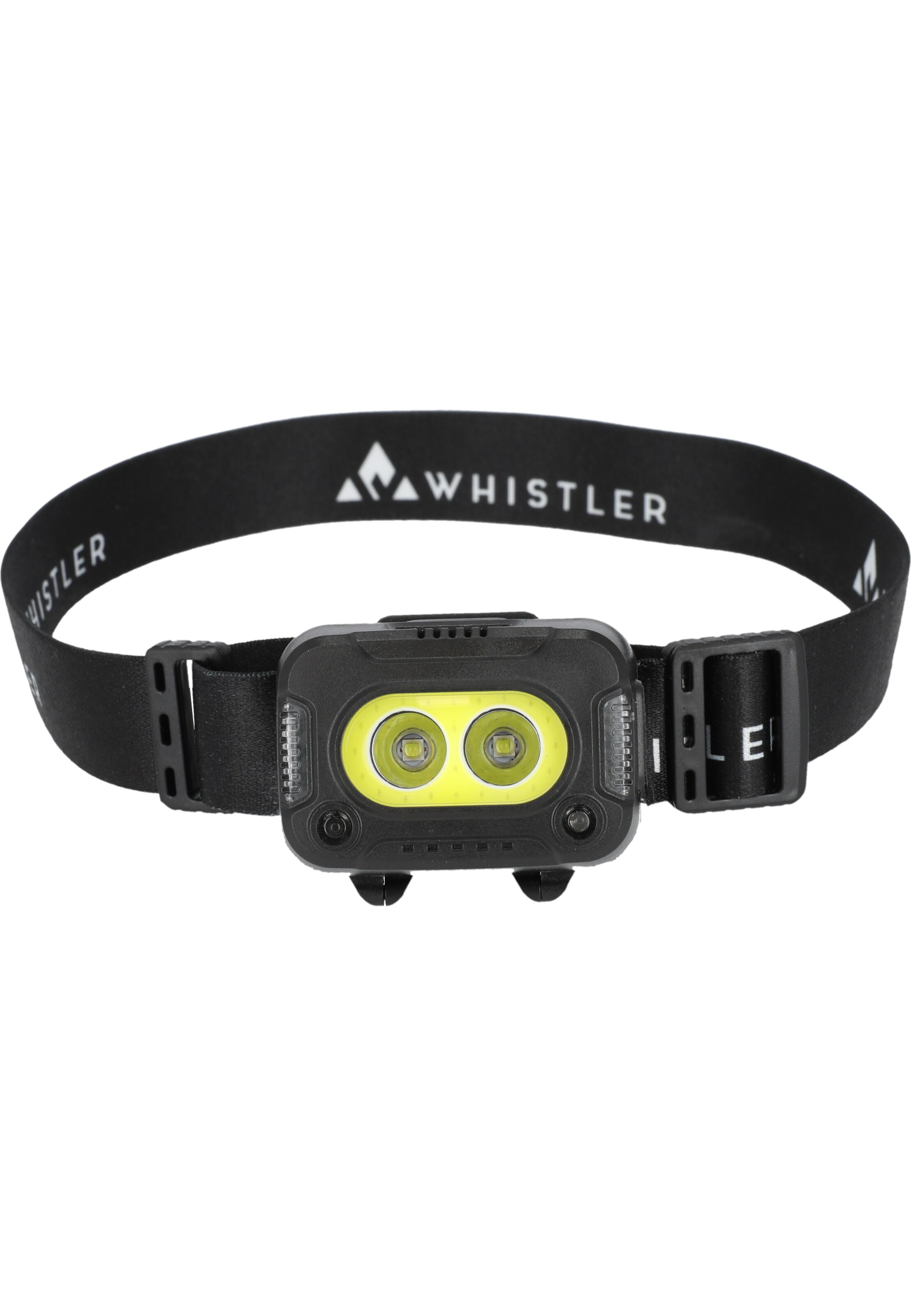 Whistler Stirnlampe in Schwarz: Vorderseite