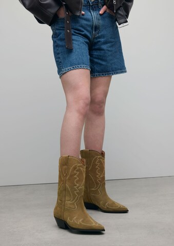 Bottes de cowboy SACHA en marron : devant