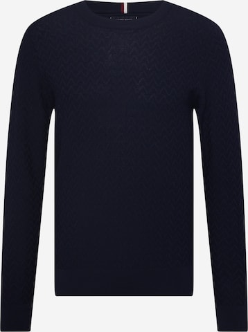 Tommy Hilfiger Tailored Sweter w kolorze niebieski: przód