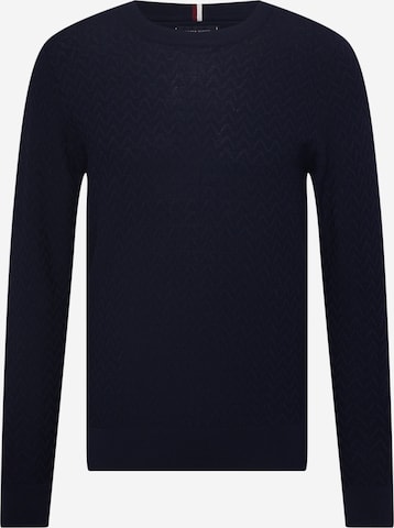 Tommy Hilfiger Tailored Trui in Blauw: voorkant