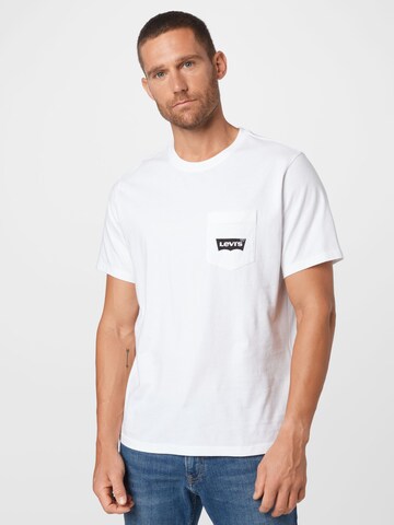 T-Shirt 'Relaxed Graphic Pocket' LEVI'S ® en blanc : devant