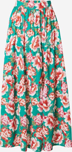 Parisienne et Alors Skirt 'ATHENES' in Grass green / Light green / Light red / White, Item view